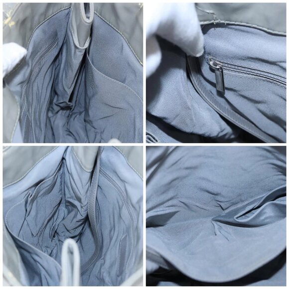 CHANEL Tote Bag Patent leather Gray CC Auth - Picture 14 of 15
